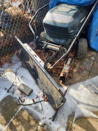 Craftsman tractor snow blade 1