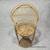 Vintage Boho Rattan Peacock Style Plant Stand 16” Wicker Accent Decor Doll Cha 1 thumbnail