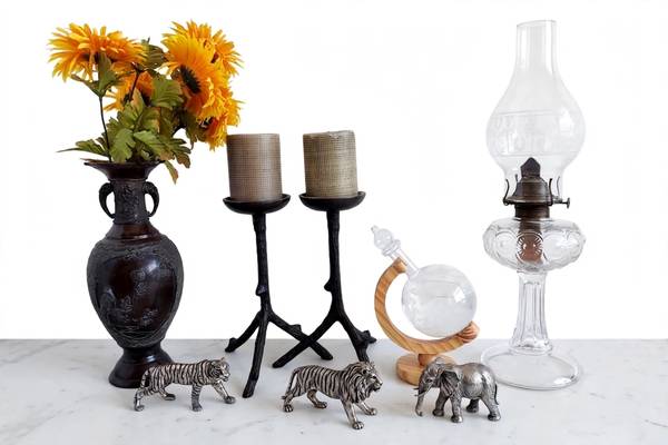Assorted items +8 pieces tea set 1