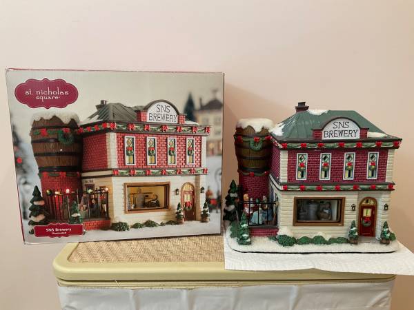 St. Nicholas Square SNS Brewery Lighted Christmas House 1
