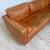 Structube Kinsey Leather Sectional. Cognac MCM L shaped sofa couch. De 4 thumbnail
