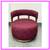 Village West Design Custom Made Swivel Club Chairs In Raspberry 2 thumbnail