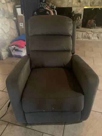 Dark grey electric relaxing comfortable recliner chair 1