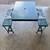4-Seat Folding Compact Portable Camping Outdoor Green Picnic Table 4 thumbnail
