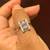 18K White Gold Ring (Size 7) with Natural Diamonds and Pink Sapphire 1 thumbnail