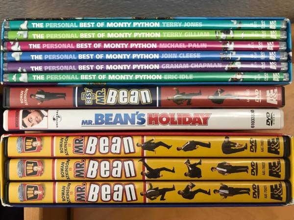 11 DVD’s: Monty Python & Mr Bean Boxed Sets 1