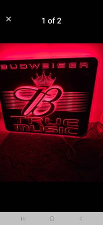 Budweiser   True  music   neon  sign 1