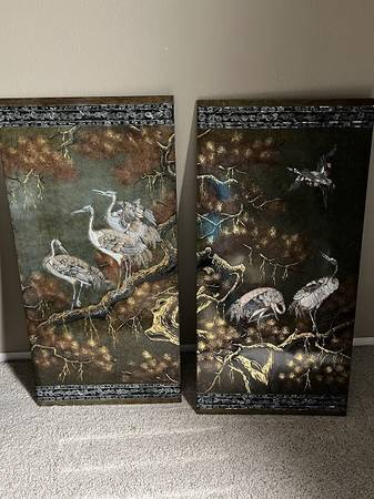 Vintage Vietnamese Ornate Wall Panels 1