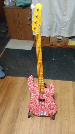Fender 50's precision copy paisley wrap 1