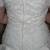 JIM HJELM Off Shoulder White Silk Wedding Gown, Sz 10 11 thumbnail