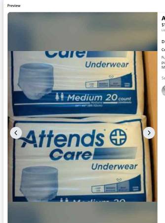 Adult Pull Ups Underwear – Medium (6 Boxes Available) 1