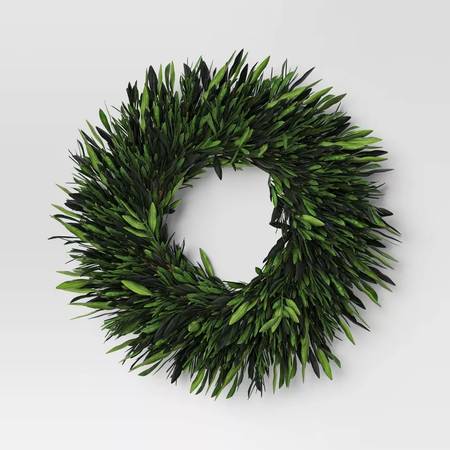 New Threshold Preserved Olive Leaf Wreath 1