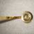 Used Polished Brass Candle Holder with Long Handle 3 thumbnail