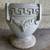 Antique Concrete Grecian Greek Key and Grape Flower Planter Pot Urn 1 thumbnail