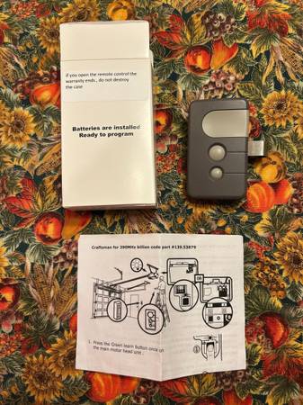 Sears Craftsman Garage Door Opener Remote Control Transmitter GREEN 1