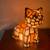 Tiffany Style Stained Glass Bobble Head Kitty Cat Night Light 2 thumbnail