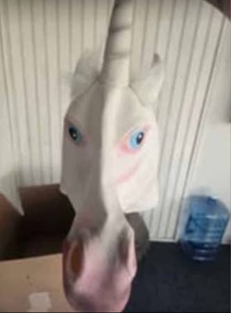 Halloween unicorn mask 1
