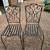 2 black Wrought iron outdoor chairs 1 thumbnail