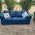 *Delivery Available* 2-Piece Navy Blue Living Room Set – Sofa + Lovese 2 thumbnail