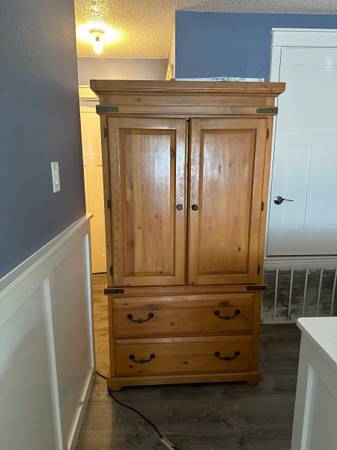 Solid Wood Armoire 1