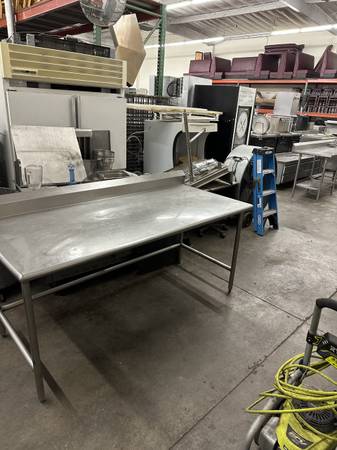 24" x 72" Open Base Stainless Steel Commercial Work Table 1