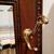 choice oak mirror w/3 brass art noveau hooks 5 thumbnail