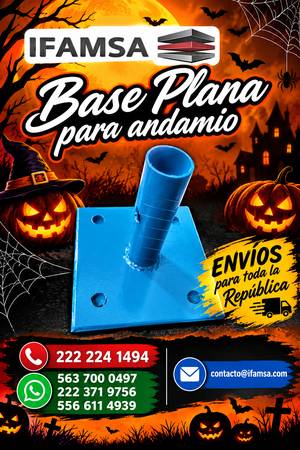 Base plana para andamios 1