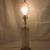 CRYSTAL Glass Brass Lamp Flower Cuts Crystal Finial Filigree ANTIQUE 2 thumbnail