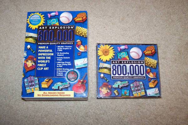 Art Explosion 800,000 Premium Quality Graphics 1