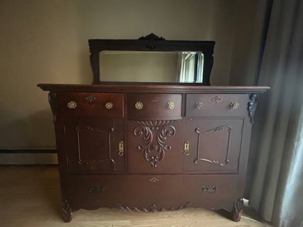 Sideboard / Buffet with Mirror – $150 (OBO) 1