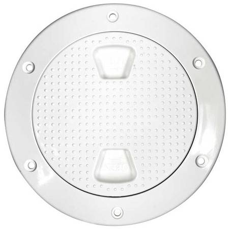 White Plastic Screw-in Deck Plate 1