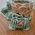Vintage Green Glazed Ceramic Elephant Planter 4 thumbnail