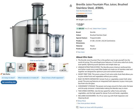 Breville juicer 1