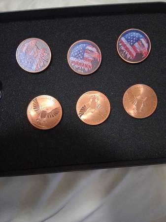 1 OZ Copper Rounds 1