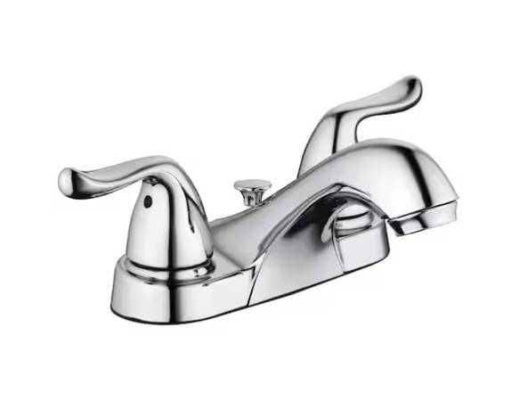 Glacier Bay 4 in. Centerset Low-Arc Bathroom Polished Chrome 1