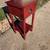 **** RED // MAROON **** ACCENT TABLE *** W / STORAGE DRAWER * LIKE NEW 4 thumbnail