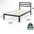 Twin size Bed Frame with Mattress 5 thumbnail
