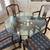 Glass top dining set 4 thumbnail