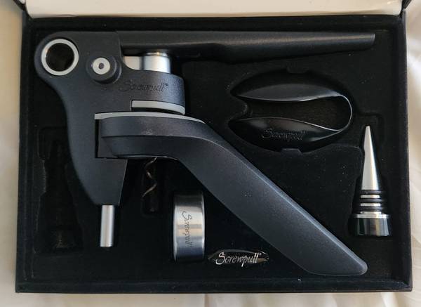Screwpull Wine Opener Gift Set with Foil Cutter & Bottle Stopper 1