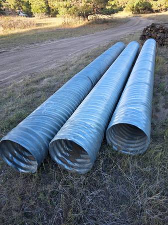 18" steel corrugated culvert pipe 20' long for driveway drainage 1