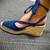 Polo Ralph Lauren Blue Navy Shoes wedges women size 7 Espadrille jute 4 thumbnail