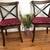 Chairs set of 2 Parisian Cafe style solid wood  vintage 3 thumbnail