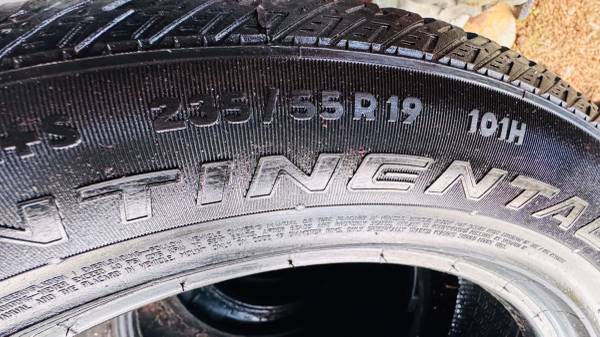 235/55/r19 Continental Cross Contact LX Sport (2 Tires) 1