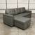 New Gray Leather Couch / Sofa Bed Sectional with Chase (Can Deliver) 8 thumbnail