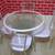 DINING GLASS TABLE SET, MODERN DESIGN (Brand New) 4 thumbnail