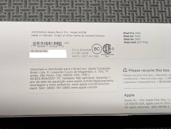 Apple Pencil Pro - $90 (GLENWOOD)63471078343555122