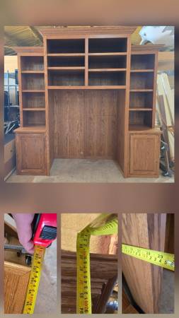 HUGE Solid Wood Entertainment Center 1