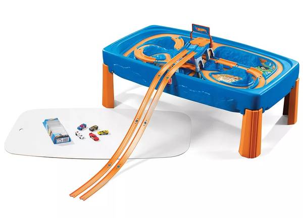 Hot Wheels Track Playset Race Table 4 Foot Long + Cars 1