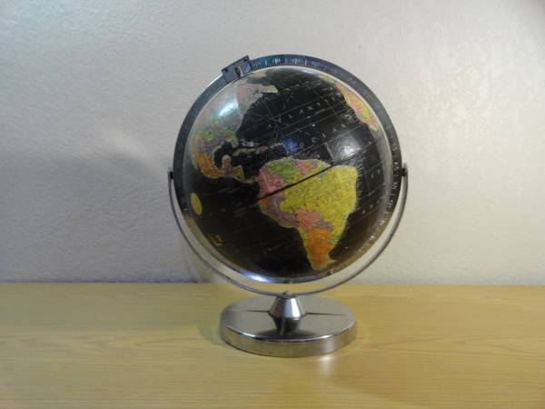 Vintage Encyclopedia Britannica Black Globe 1