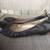 NINE WEST BLACK FAUX LEATHER PATENT TOE FLATS Sz 7.5 M 2 thumbnail